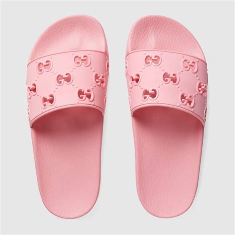 gucci gg slides pink|all pink Gucci slides.